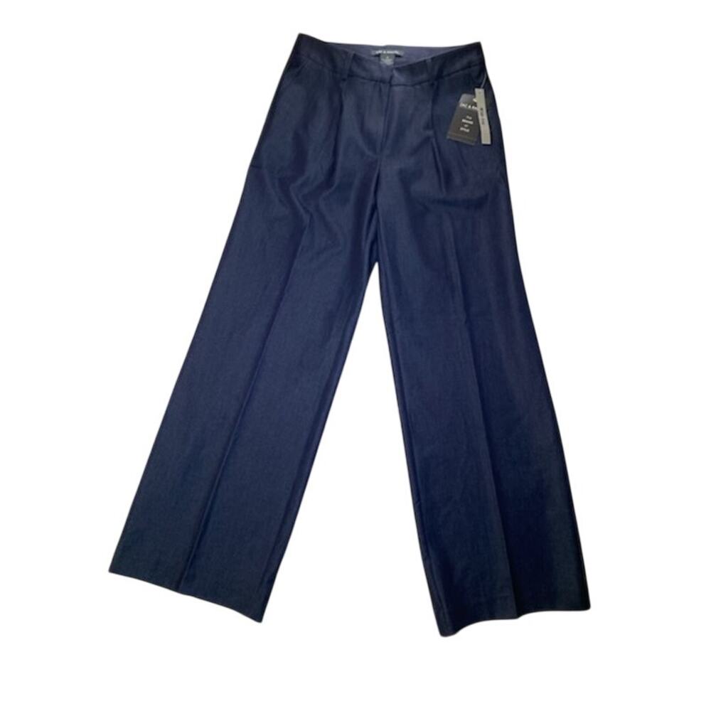 Zac & Rachel Women’s Wide‑Leg Pants Size 6 Dark Wash NWT